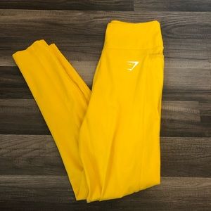 Gymshark Yellow Seamless Leggings